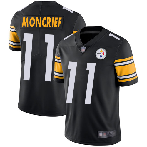 Men Pittsburgh Steelers Football 11 Limited Black Donte Moncrief Home Vapor Untouchable Nike NFL Jersey